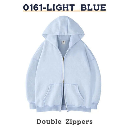 Men´s Hoodies Unisex Oversized Zip-Up Hoodie
