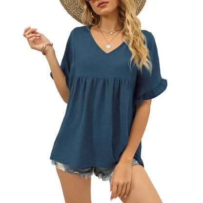 Babydoll Loose Fit Peplum Tops