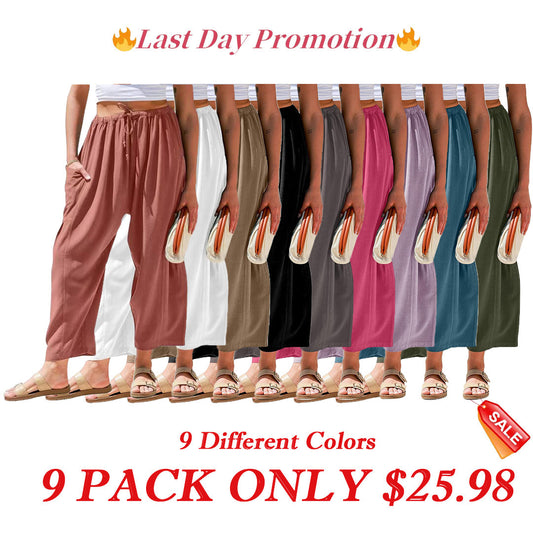🔥FINAL SALE⚡Women's  Linen Wide Leg Pants