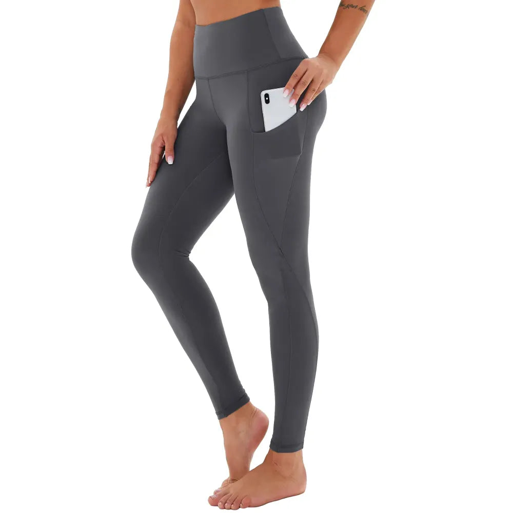 Women's High Waisted Tummy Control 4/8 Pack Leggings with Pockets