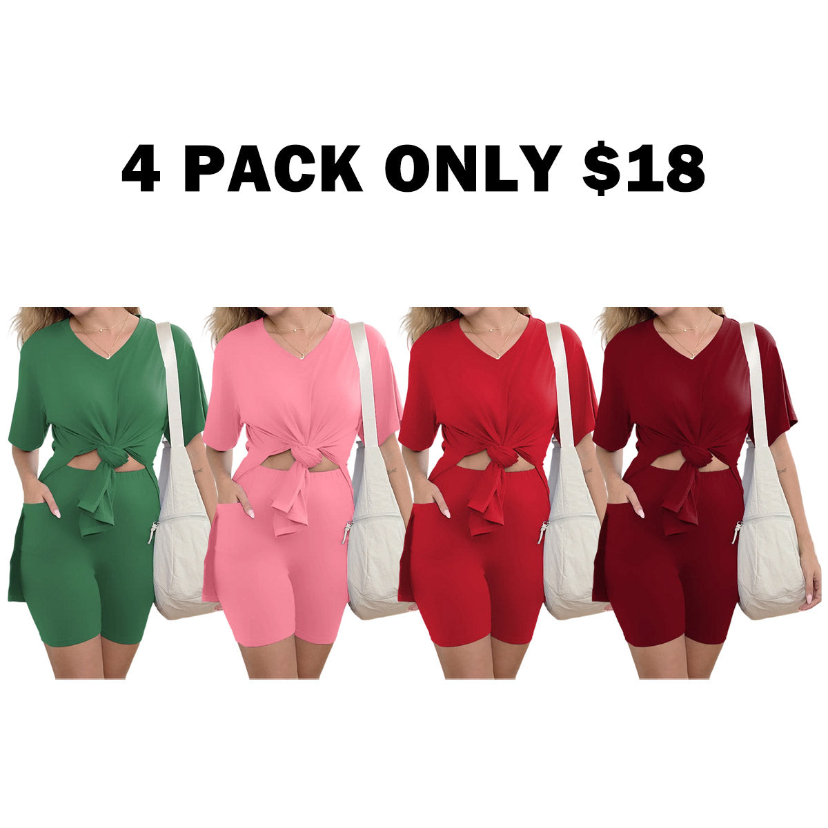 Plus Two Piece Outfits for Women With Pockets
