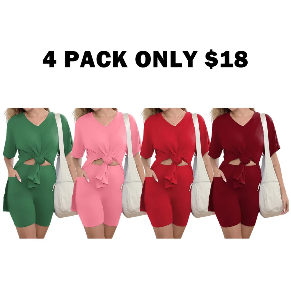 Plus Two Piece Outfits for Women With Pockets