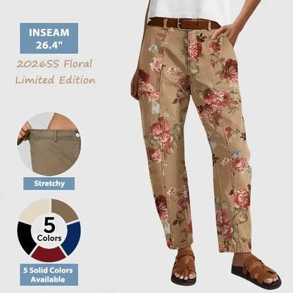 High Stretch 26.4" Inseam Baby Barrel Fit Deep Pockets Pants