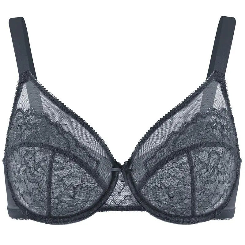 Enchante Floral Lace Plus Size Full Coverage Bra