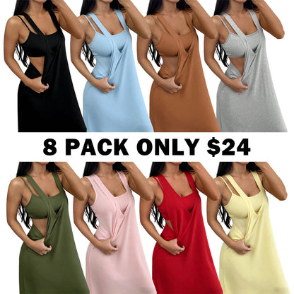 Heather Tank Top & Cutout Maxi Dress Set