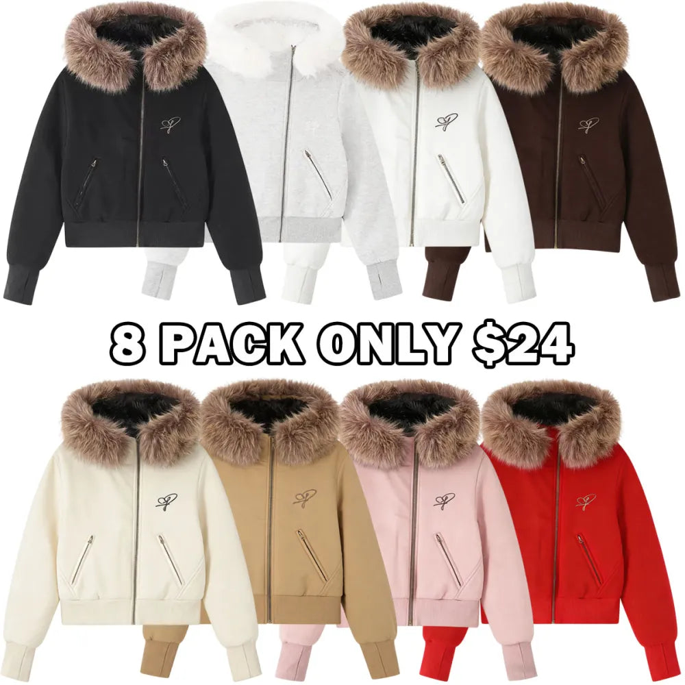 Winter Faux Fur Collar Jacket