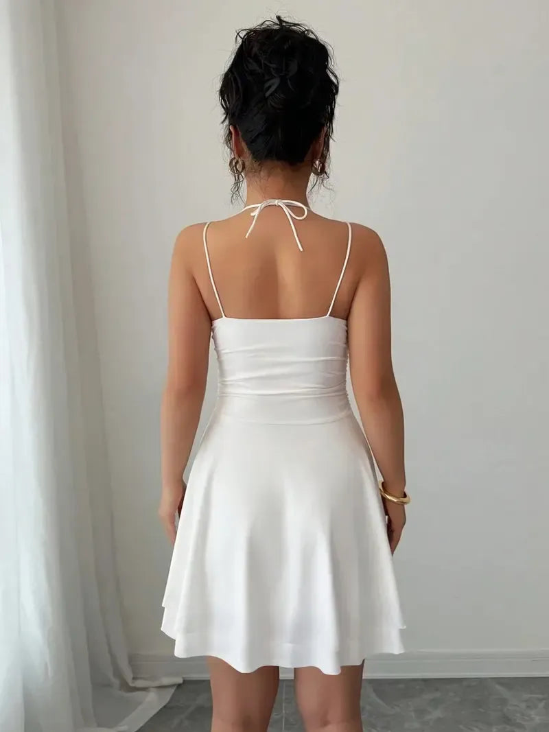 French Style Sexy Slim-Fitting Ruched Dress