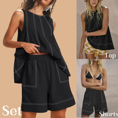 Women's Two Piece Outfit Cotton Matching Set