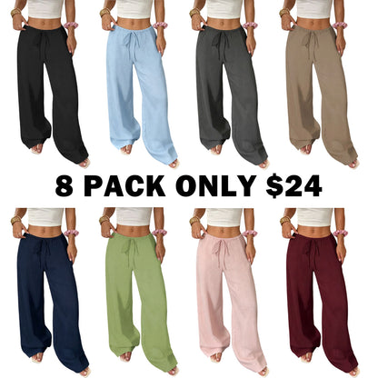 Women's Linen Wide Leg Pants