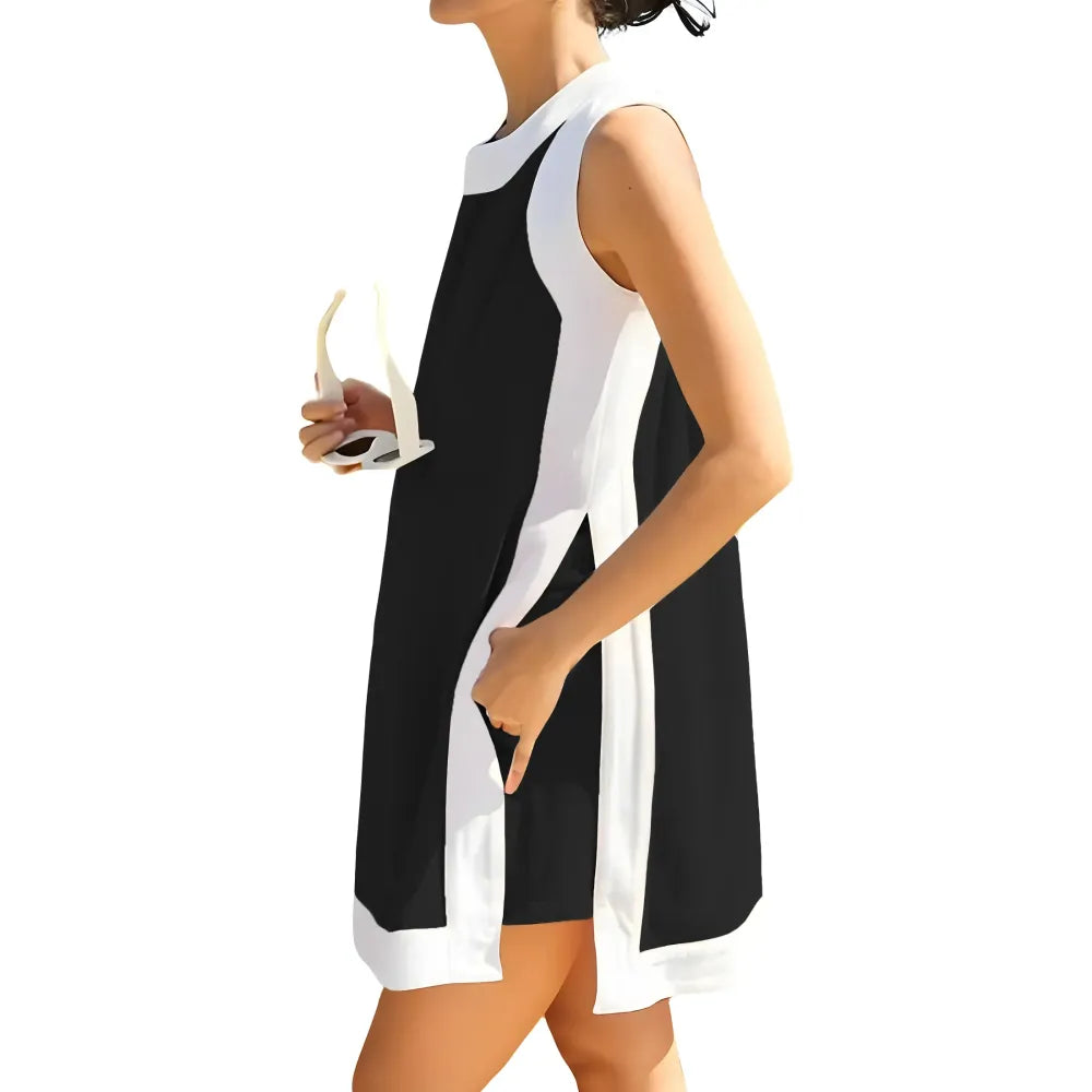 Women's Casual Color Block Two Piece Sets
