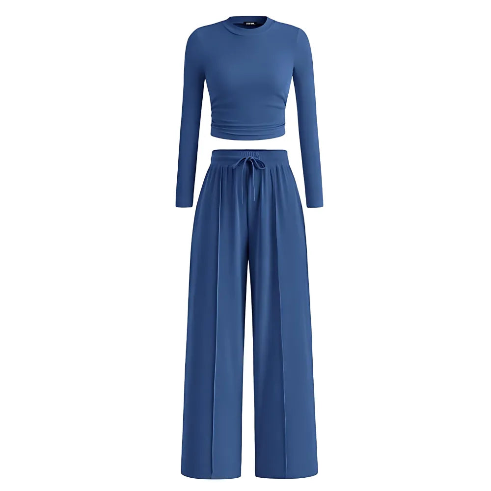 2-Piece Ribbed Knit Lounge Set