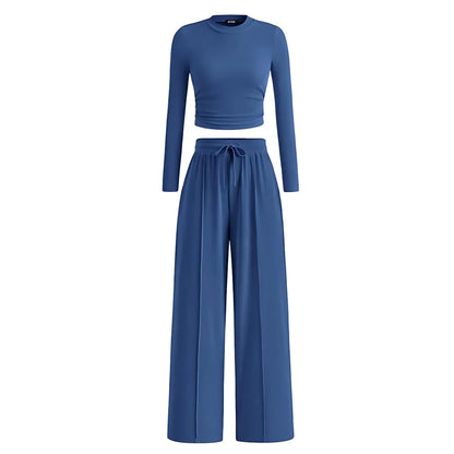 2-Piece Ribbed Knit Lounge Set
