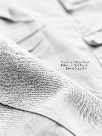 Factory Clearance! Men's Solid Color Two-Piece Set — Button-Up Shirt & Pants, Casual Long Sleeve Workwear Outfit for Spring & Fall