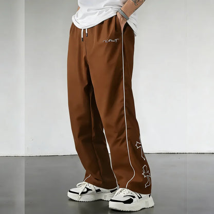 Men's Athletic Pants with White Side Stripes