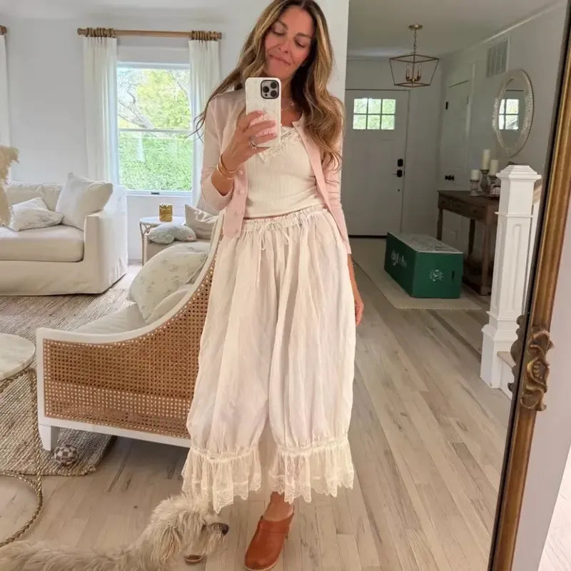 Lace Bloomer Pants