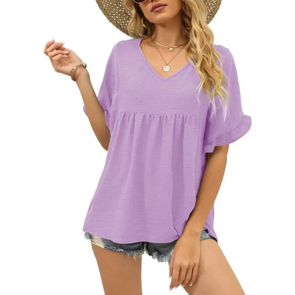Babydoll Loose Fit Peplum Tops