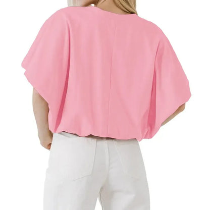 Women's Summer Crewneck Crop Tops