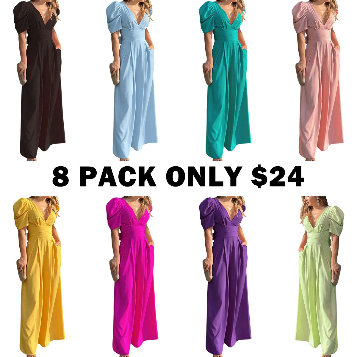 Puff Sleeve Jumpsuit