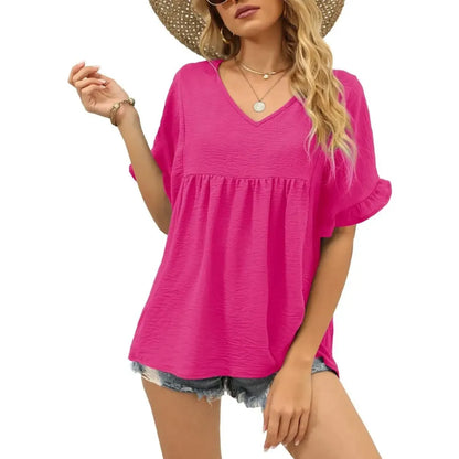 Babydoll Loose Fit Peplum Tops