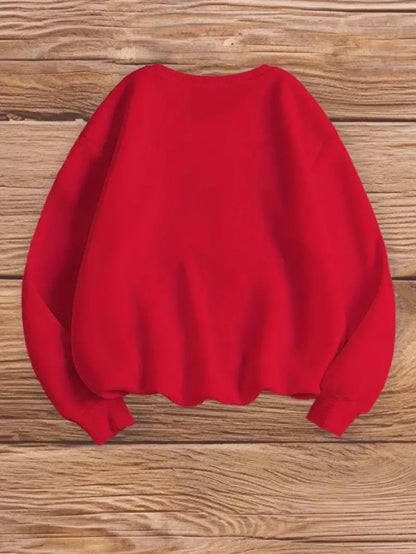 Women's Cartoon Bear Print Pullover