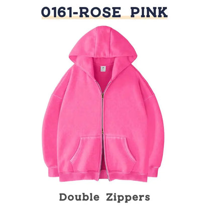 Men´s Hoodies Unisex Oversized Zip-Up Hoodie