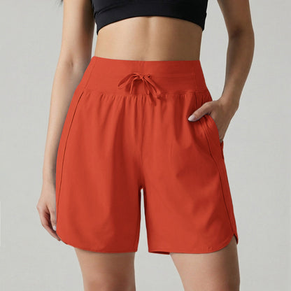 ⏰Hot Sale Women's Active Athletic Long Running High Wasistband Shorts