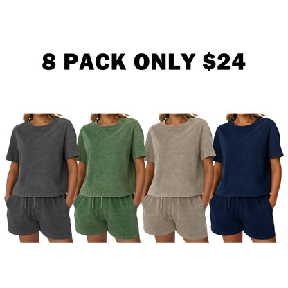 Women's Y2K Fade Craft Acid Wash 2-Piece Set