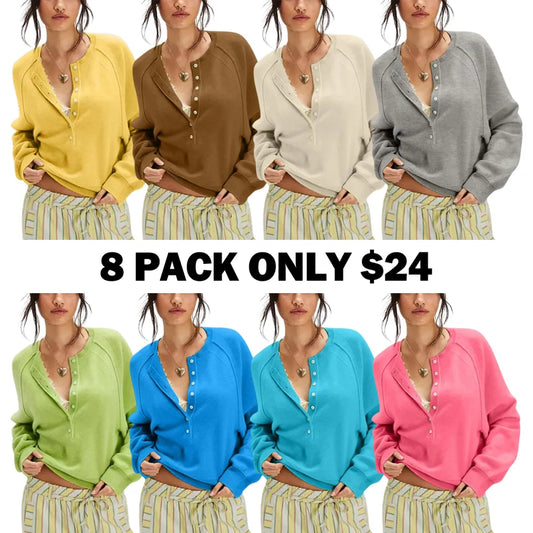 Women's Long Sleeve Knitting Sweater Tops