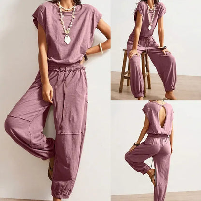 Women's Hollow Out Boho Jumpsuit