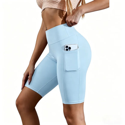 High Waist Athletic Yoga Shorts