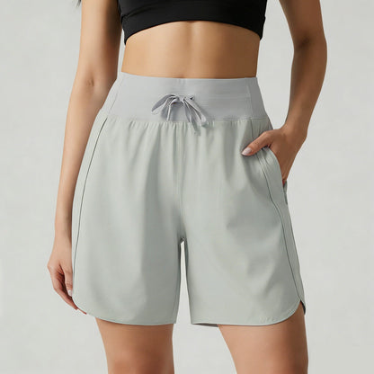 ⏰Hot Sale Women's Active Athletic Long Running High Wasistband Shorts