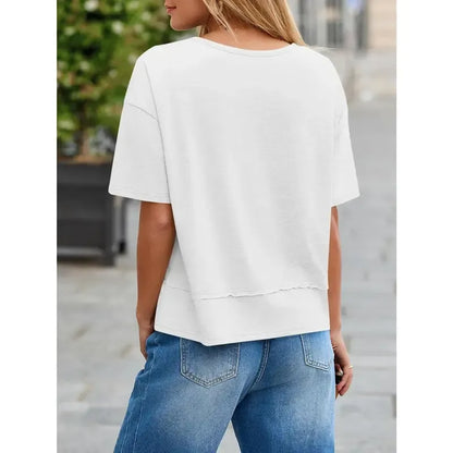 Womens Summer V Neck T Shirts