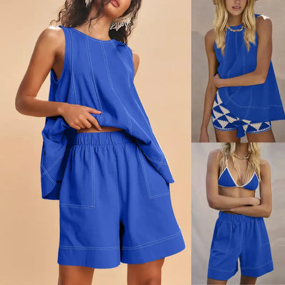 Women's Two Piece Outfit Cotton Matching Set