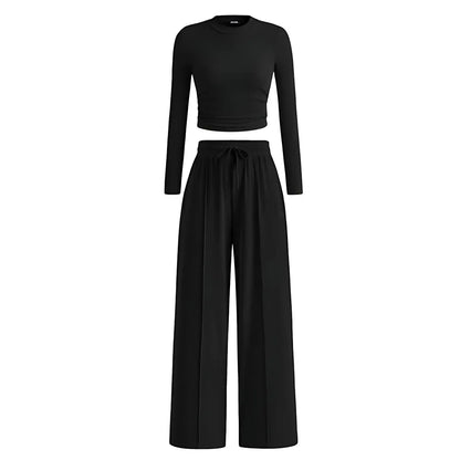 2-Piece Ribbed Knit Lounge Set