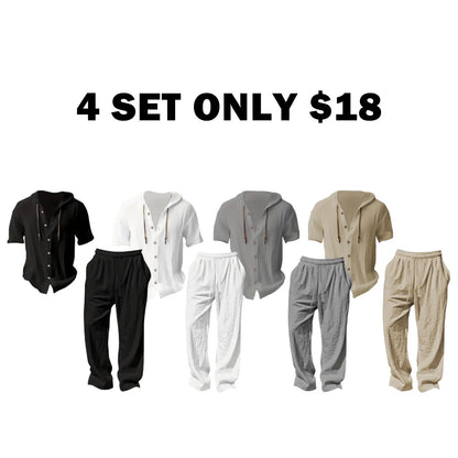 Men’s lightweight two-piece set with a hood