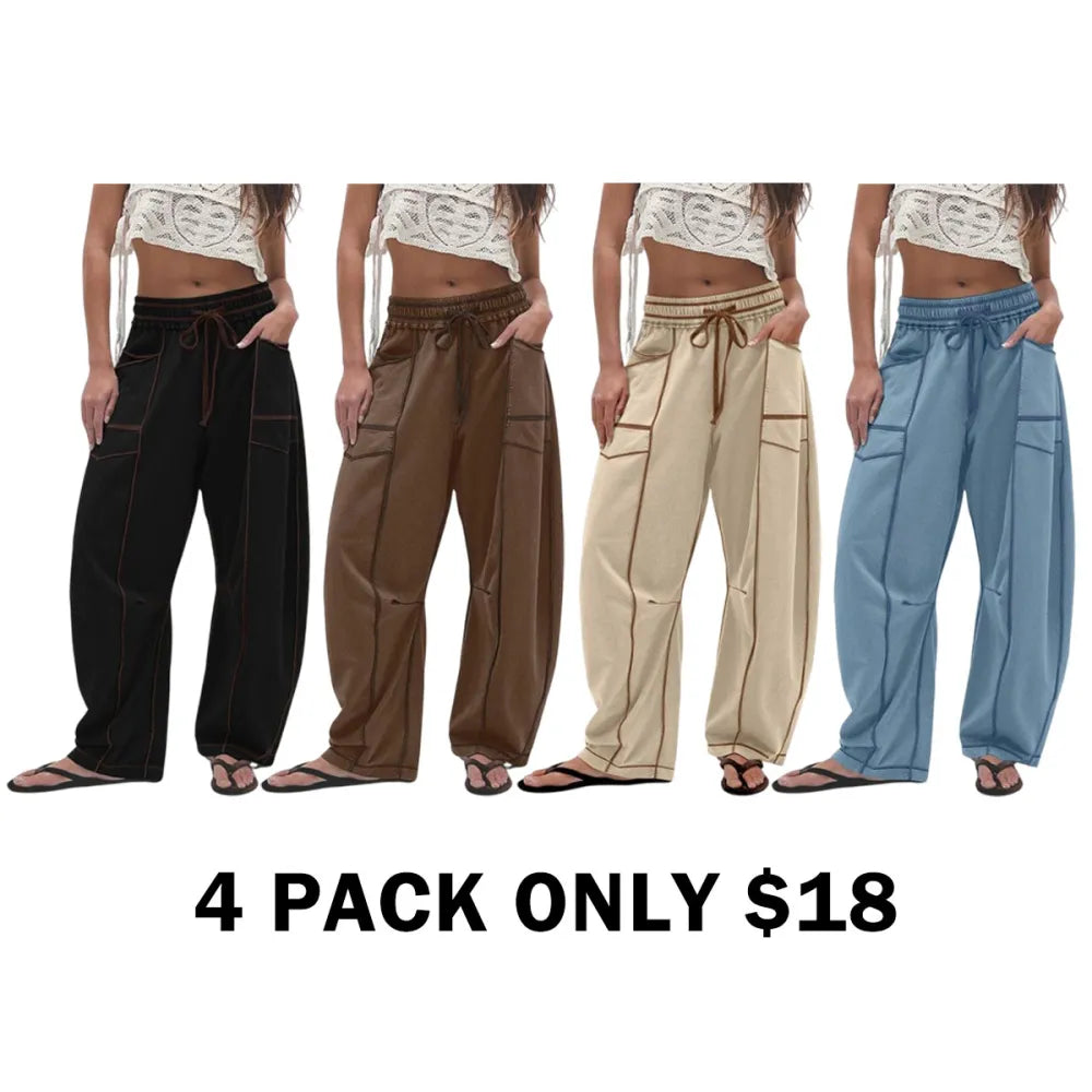 Wide Leg Drawstring Sweatpants