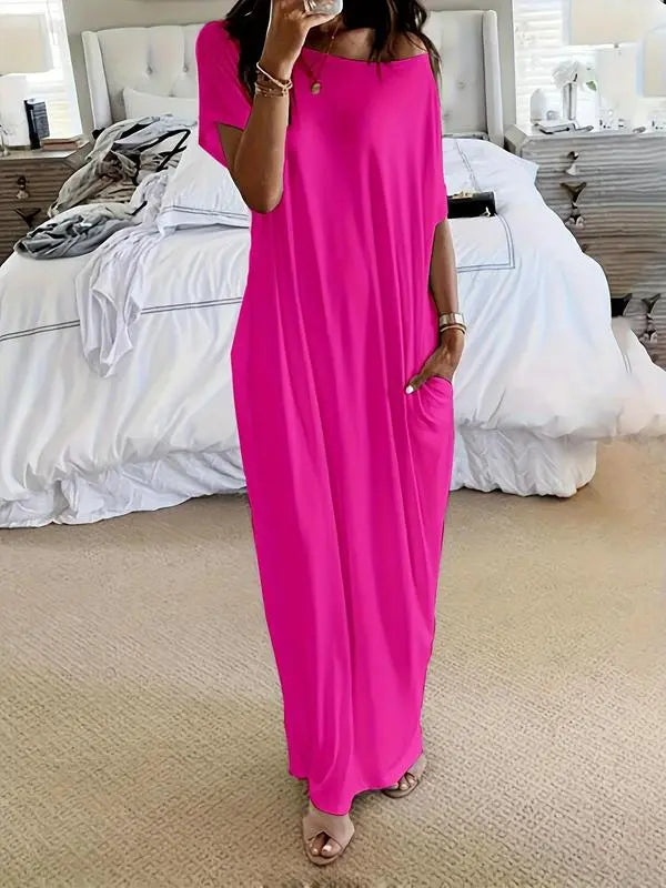 Batwing Sleeve Lounge Dress