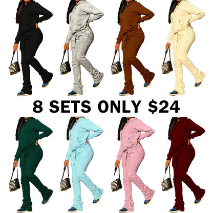 Womens Sweatshirt 2 Piece Pants Set
