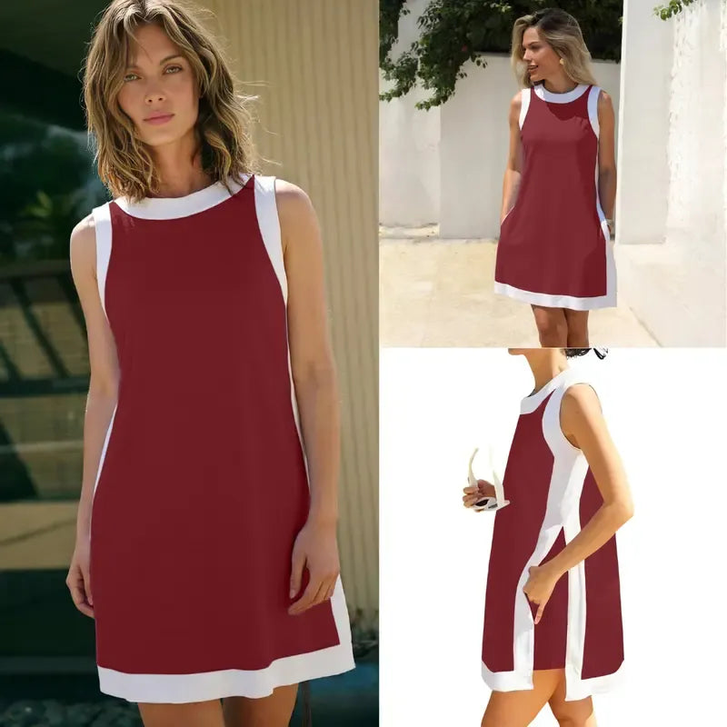 Women's Casual Color Block Two Piece Sets