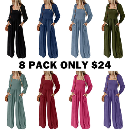 Women's Casual Loose Overalls Jumpsuits