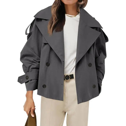 Womens Cropped Trench Coat