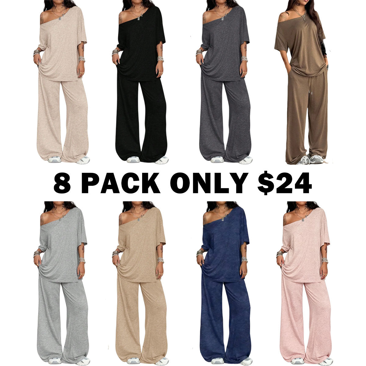 Women's Casual Solid Color Sport Two-Piece Set