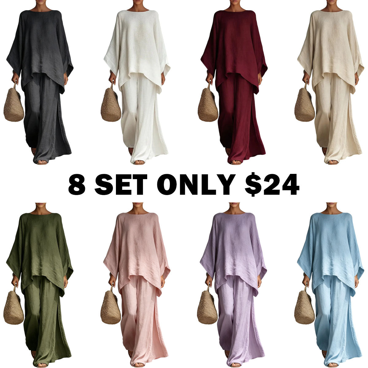 Boho Linen Two Piece Set