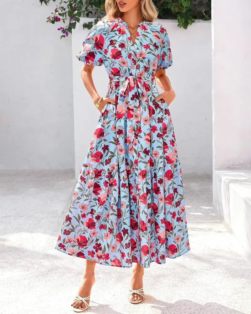Women Summer Floral Maxi Dresses