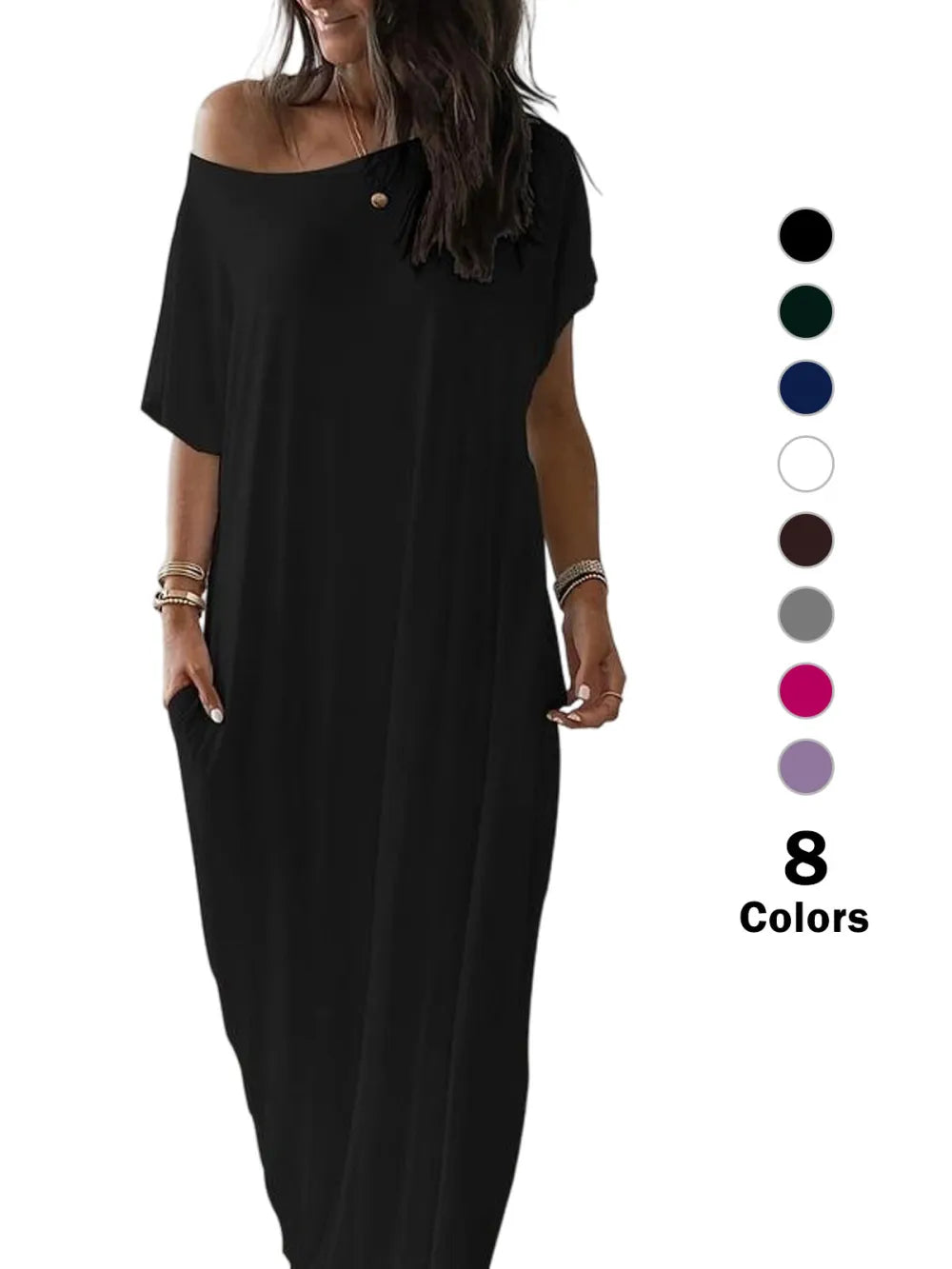 Batwing Sleeve Lounge Dress