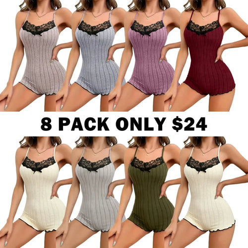 Women's Butterfly Lace Cami Romper