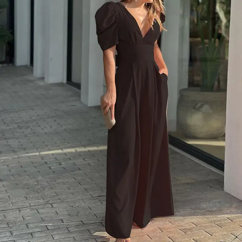 Puff Sleeve Jumpsuit