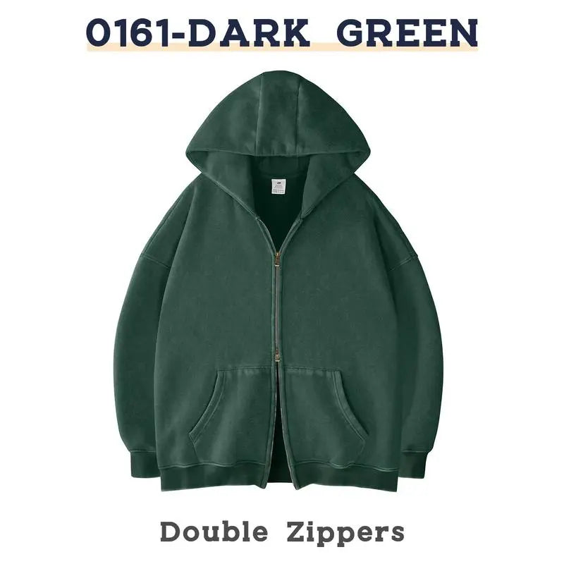 Men´s Hoodies Unisex Oversized Zip-Up Hoodie