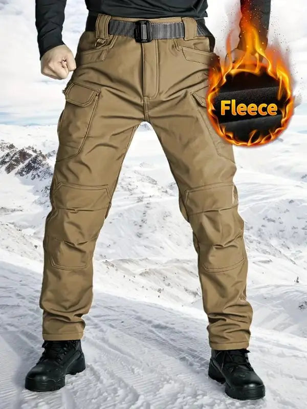 Men's Windproof Fleece-Lined Tactical Pants