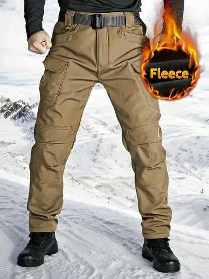 Men's Windproof Fleece-Lined Tactical Pants